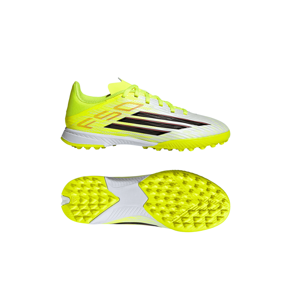 2026 New Arrival adidas F50 League TF Turf Youth Soccer Cleats - Yellow/Black/Red wholesalehk.shop