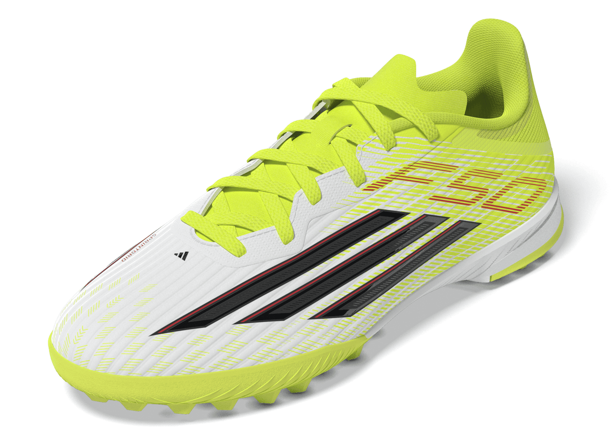 2026 New Arrival adidas F50 League TF Turf Youth Soccer Cleats - Yellow/Black/Red wholesalehk.shop