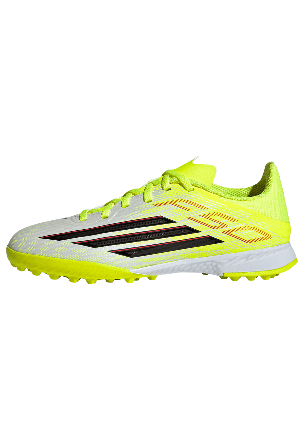 2026 New Arrival adidas F50 League TF Turf Youth Soccer Cleats - Yellow/Black/Red wholesalehk.shop