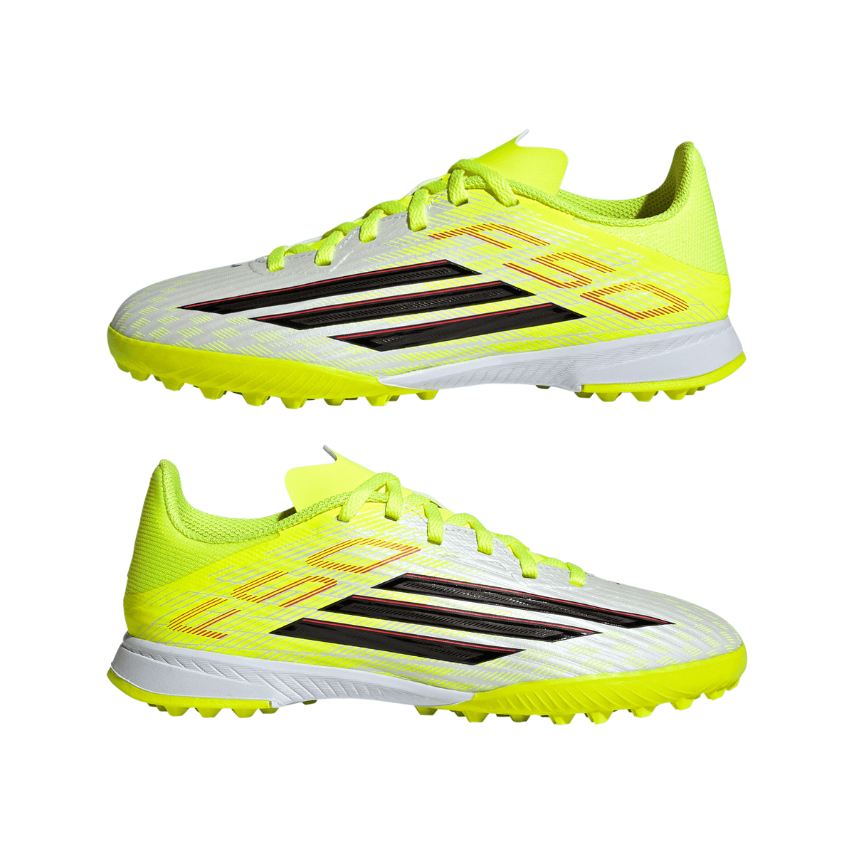 2026 New Arrival adidas F50 League TF Turf Youth Soccer Cleats - Yellow/Black/Red wholesalehk.shop