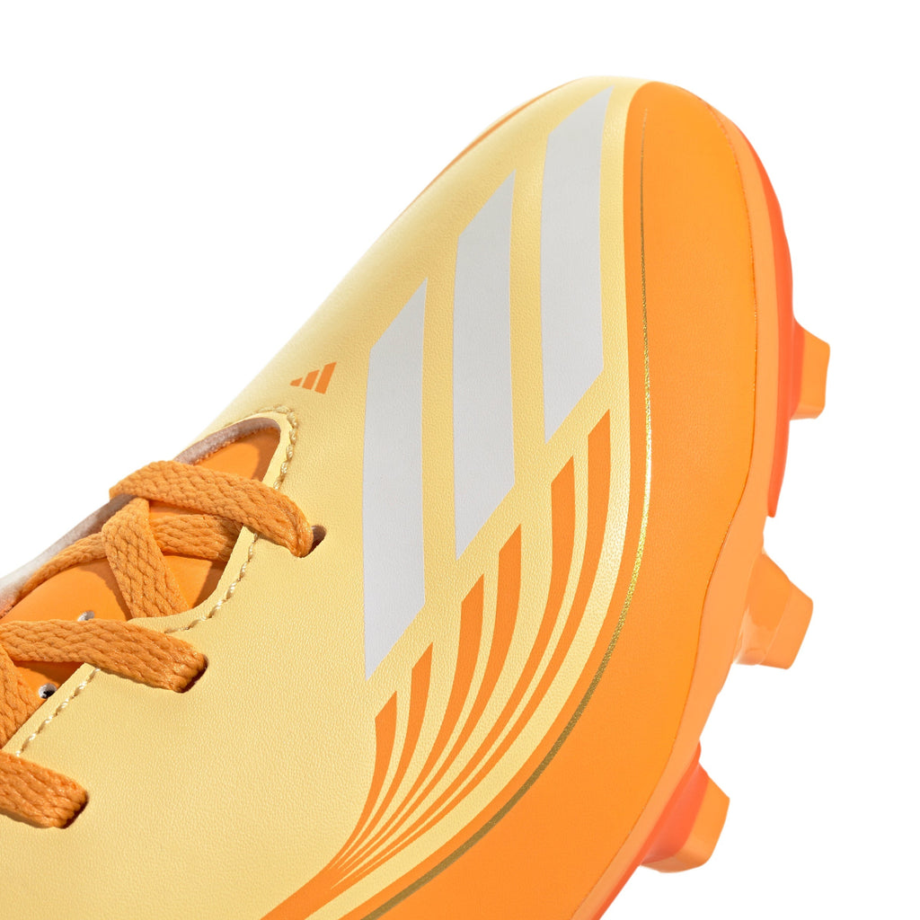 2026 New Arrival adidas F50 Messi Club FG/MG Firm Ground / Multi Ground Youth Soccer Cleats - Icta/Gold wholesalehk.shop
