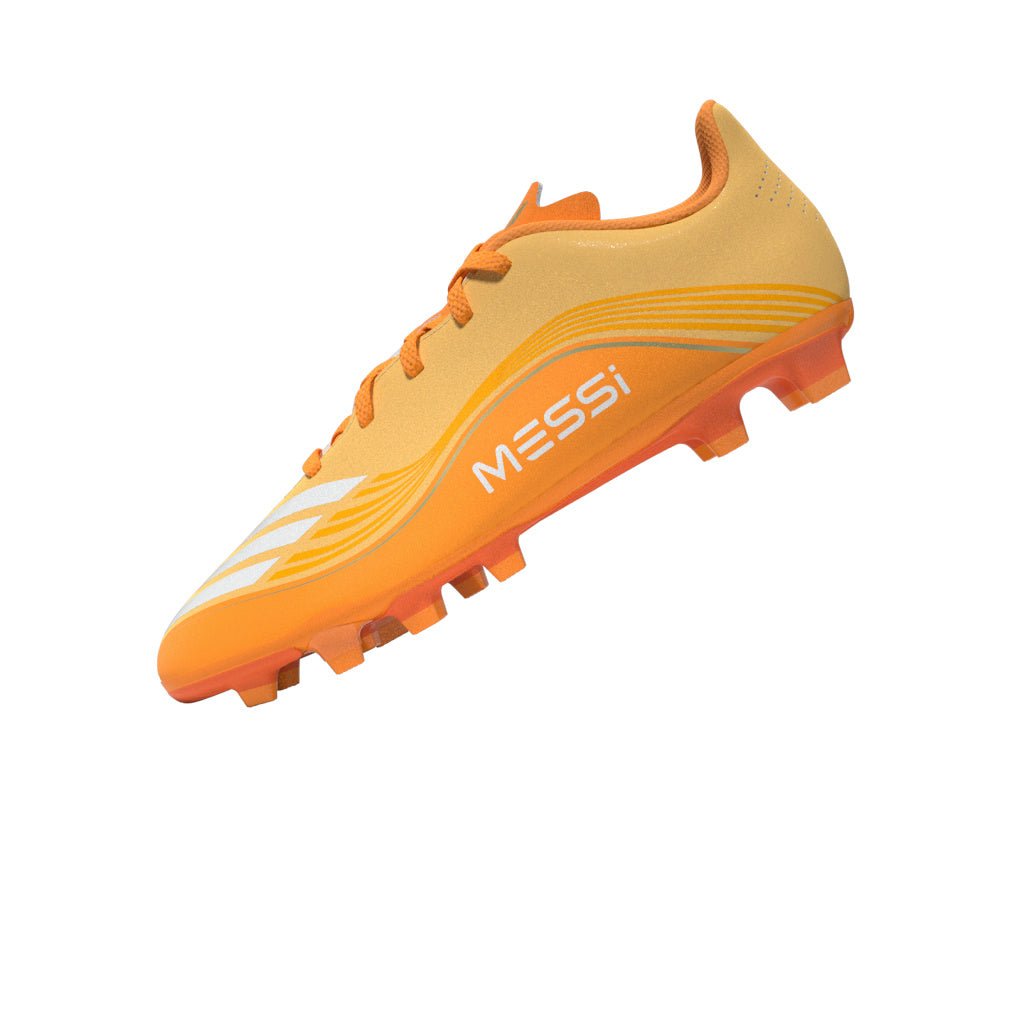2026 New Arrival adidas F50 Messi Club FG/MG Firm Ground / Multi Ground Youth Soccer Cleats - Icta/Gold wholesalehk.shop