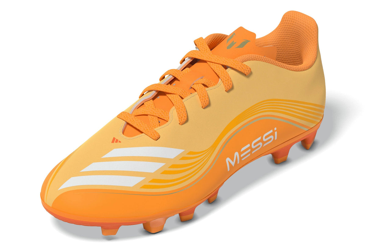 2026 New Arrival adidas F50 Messi Club FG/MG Firm Ground / Multi Ground Youth Soccer Cleats - Icta/Gold wholesalehk.shop