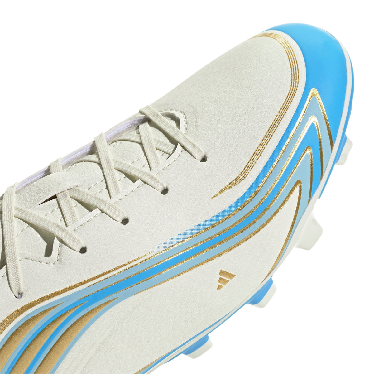 2026 New Arrival adidas F50 Messi Club FG/MG Firm Ground/Multi Ground Men's Soccer Cleats - Ivory/Blue wholesalehk.shop