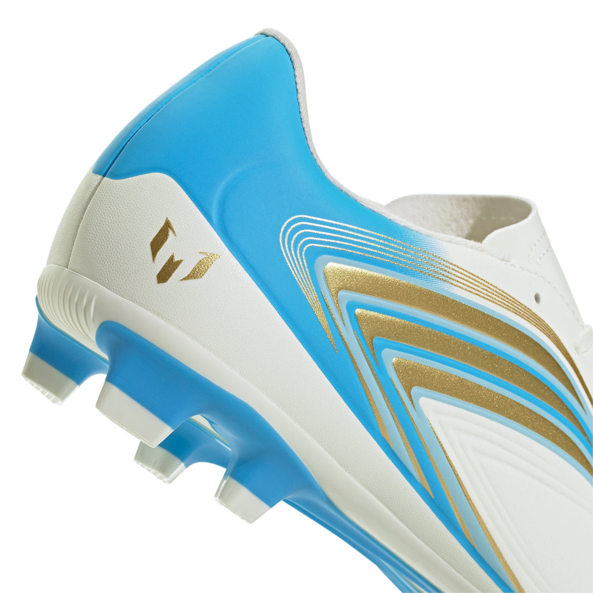 2026 New Arrival adidas F50 Messi Club FG/MG Firm Ground/Multi Ground Men's Soccer Cleats - Ivory/Blue wholesalehk.shop