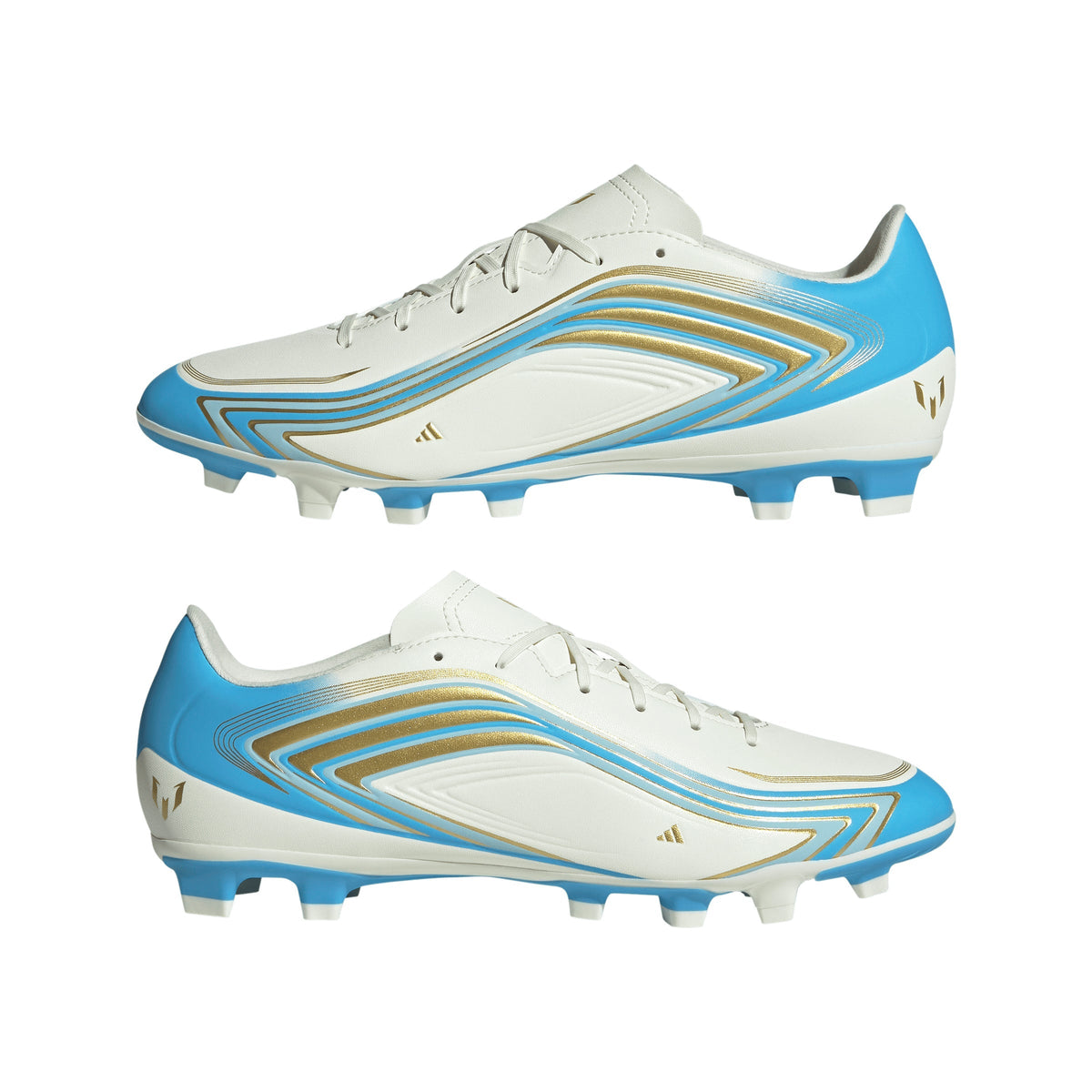 2026 New Arrival adidas F50 Messi Club FG/MG Firm Ground/Multi Ground Men's Soccer Cleats - Ivory/Blue wholesalehk.shop