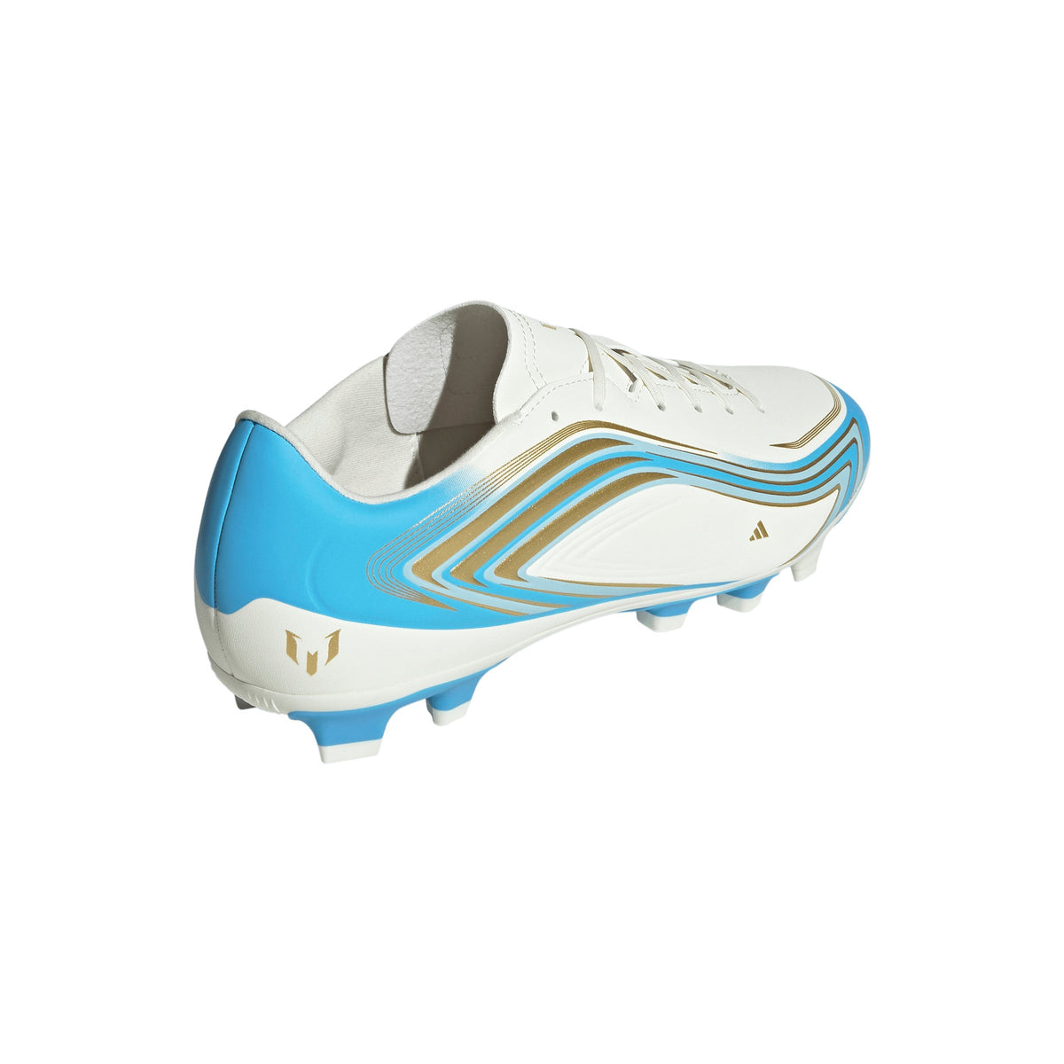 2026 New Arrival adidas F50 Messi Club FG/MG Firm Ground/Multi Ground Men's Soccer Cleats - Ivory/Blue wholesalehk.shop