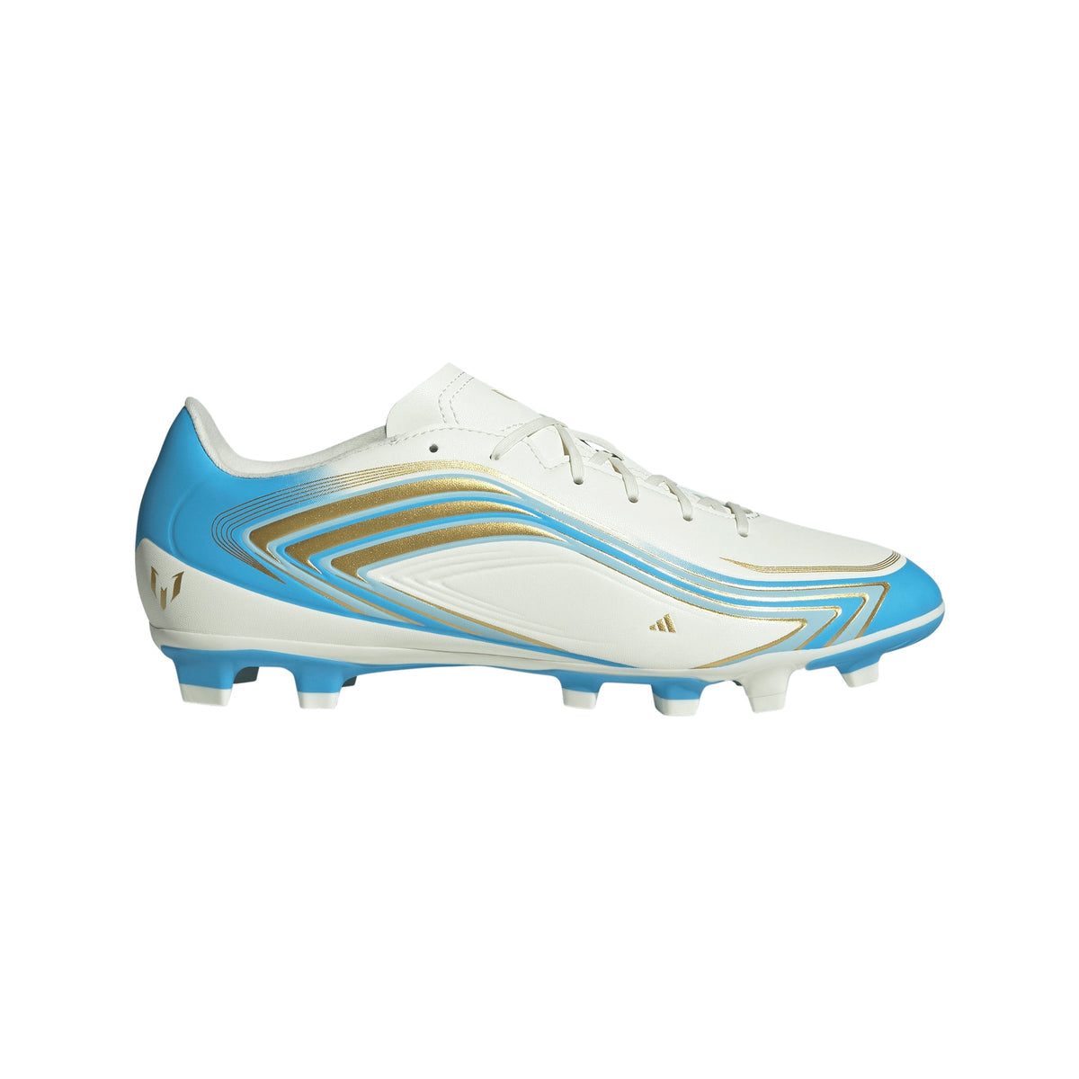2026 New Arrival adidas F50 Messi Club FG/MG Firm Ground/Multi Ground Men's Soccer Cleats - Ivory/Blue wholesalehk.shop