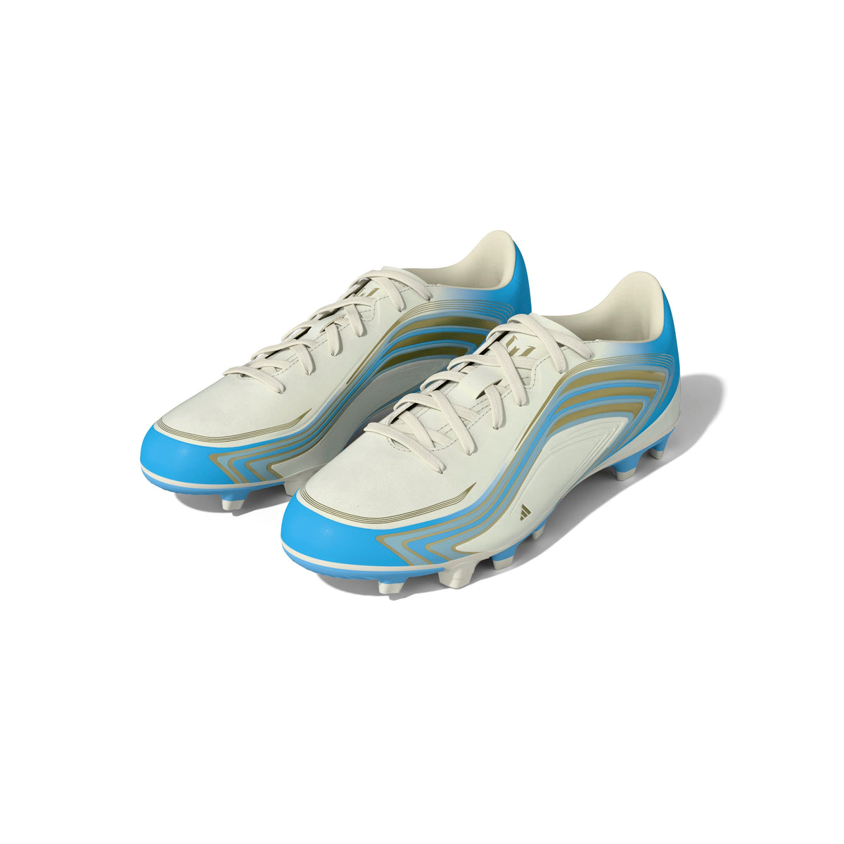 2026 New Arrival adidas F50 Messi Club FG/MG Firm Ground/Multi Ground Men's Soccer Cleats - Ivory/Blue wholesalehk.shop