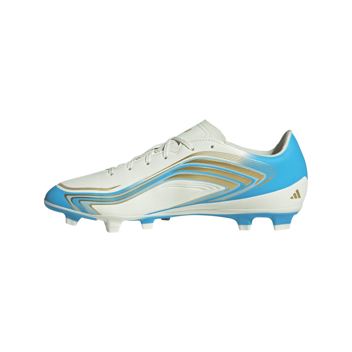 2026 New Arrival adidas F50 Messi Club FG/MG Firm Ground/Multi Ground Men's Soccer Cleats - Ivory/Blue wholesalehk.shop