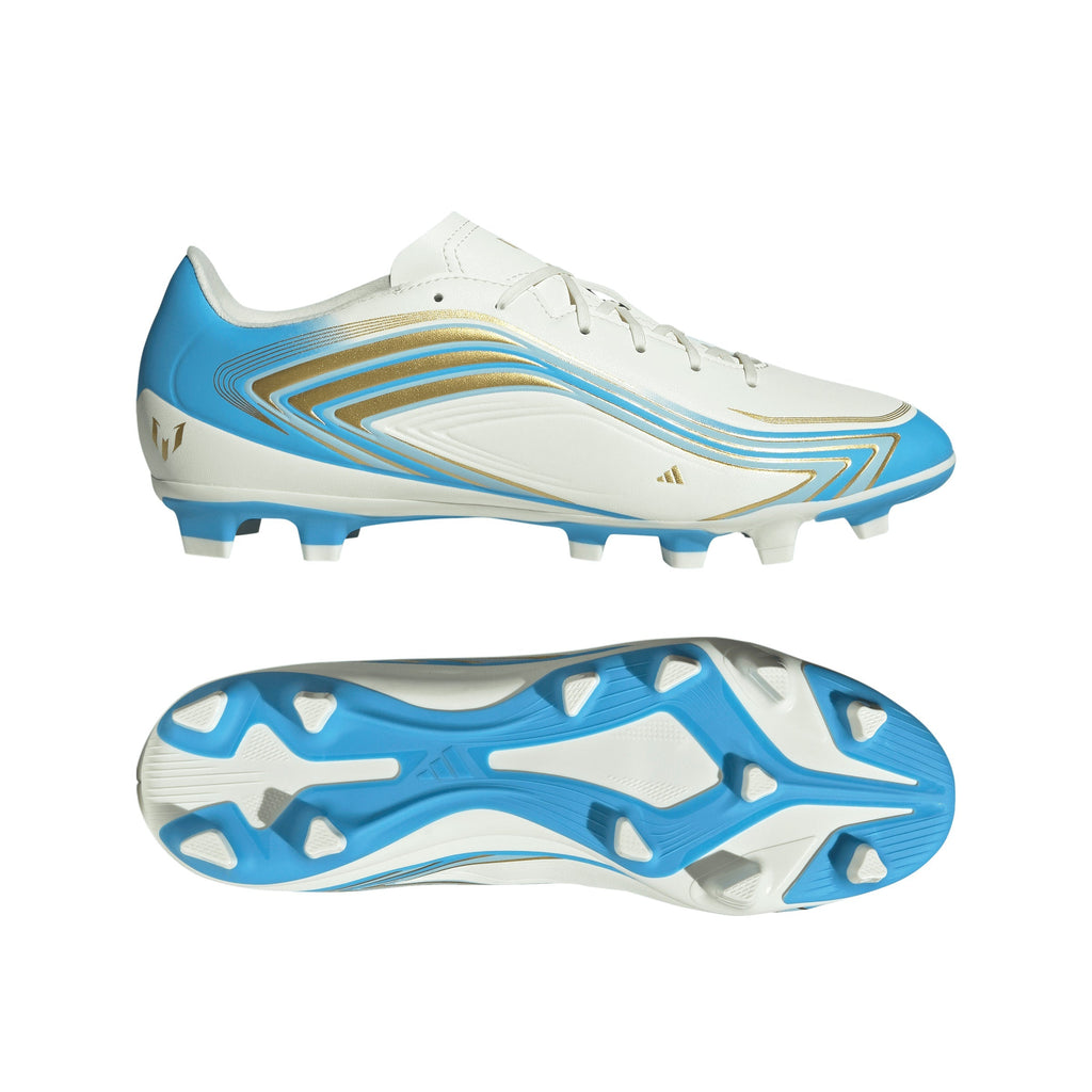 2026 New Arrival adidas F50 Messi Club FG/MG Firm Ground/Multi Ground Men's Soccer Cleats - Ivory/Blue wholesalehk.shop
