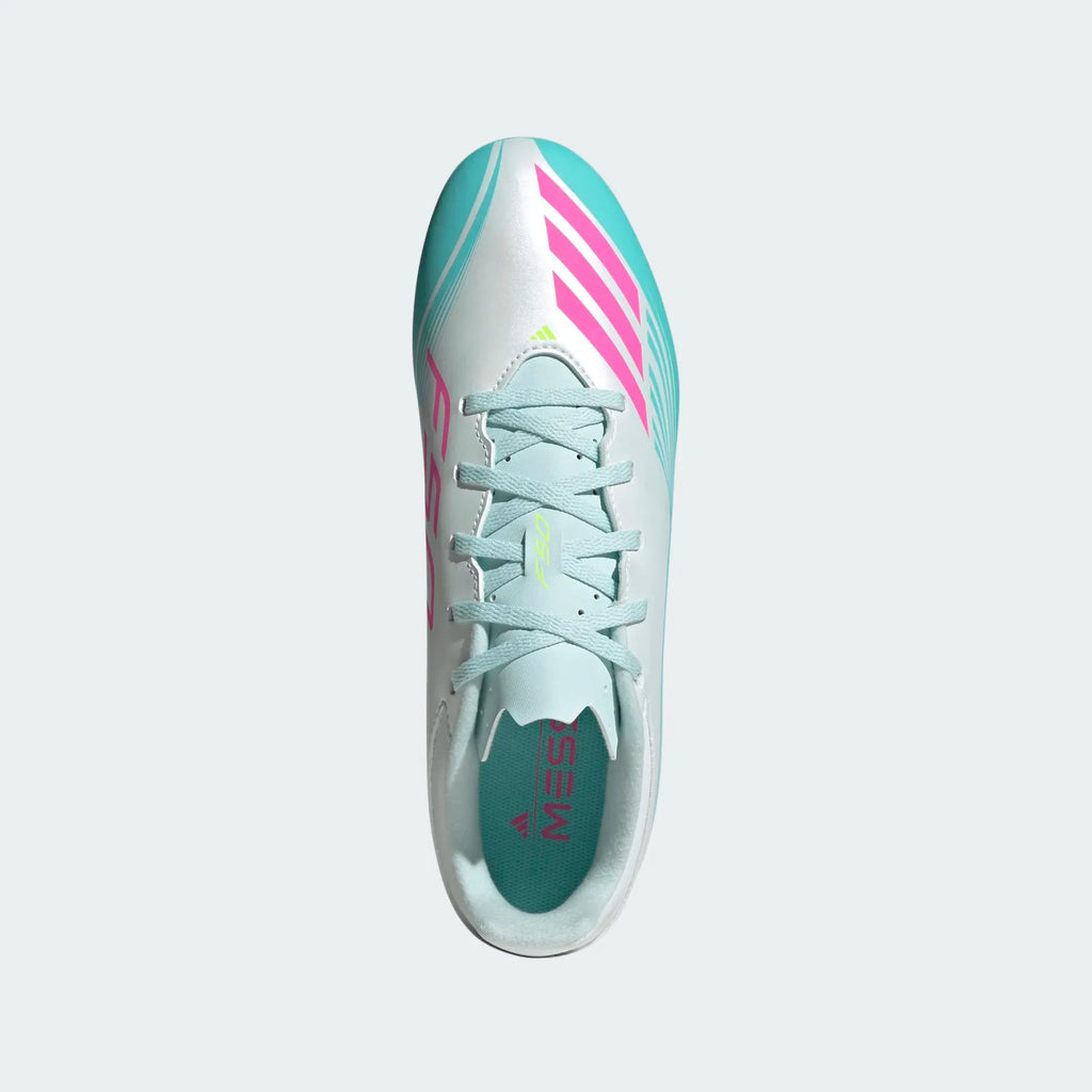 2026 New Arrival adidas F50 Messi Club FG/MG Firm Ground/Multi Ground Men's Soccer Cleats - White/Pink/Aqua wholesalehk.shop