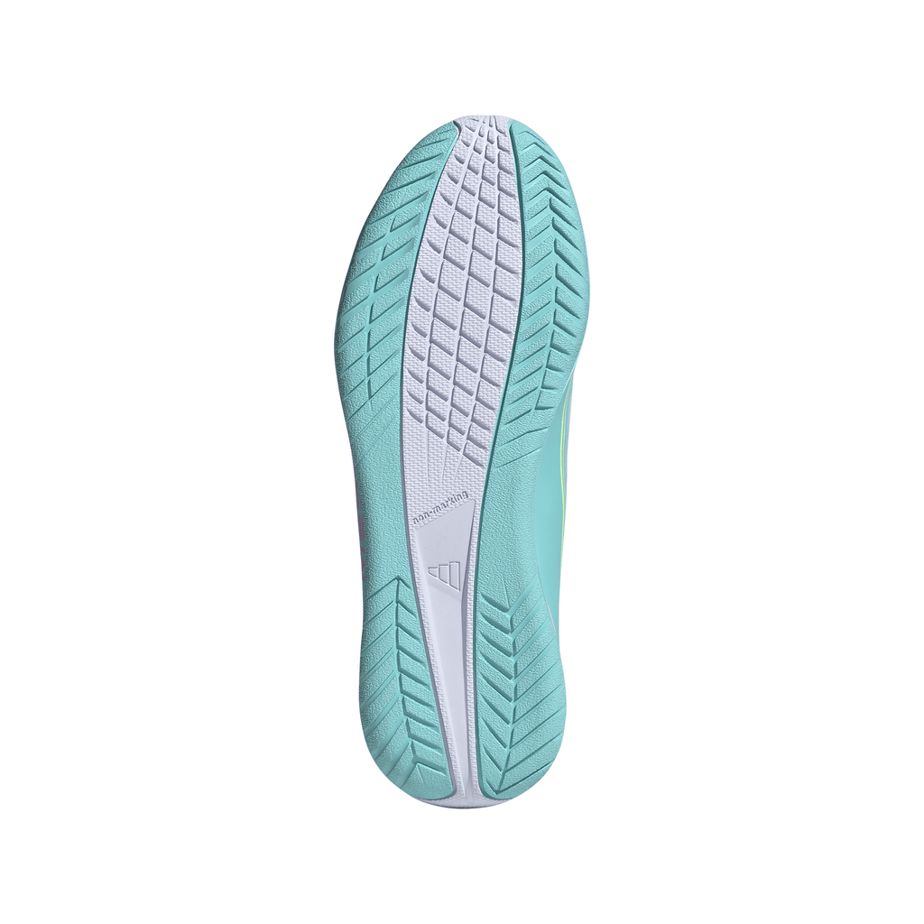 2026 New Arrival adidas F50 Messi Club IN Indoor Youth Soccer Shoes - White/Pink/Aqua wholesalehk.shop