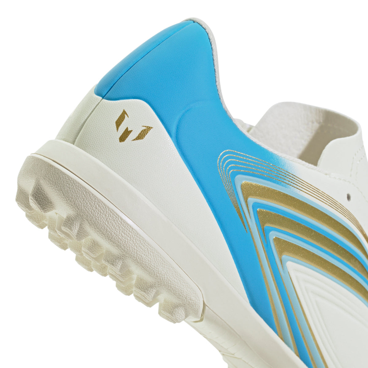 2026 New Arrival adidas F50 Messi Club Turf Men's Soccer Cleats - Ivory/Blue wholesalehk.shop