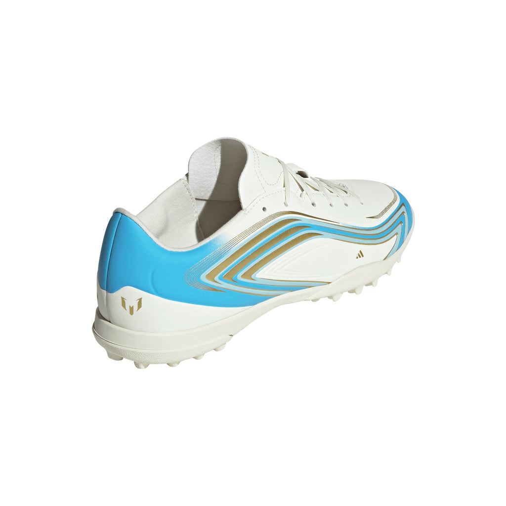 2026 New Arrival adidas F50 Messi Club Turf Men's Soccer Cleats - Ivory/Blue wholesalehk.shop