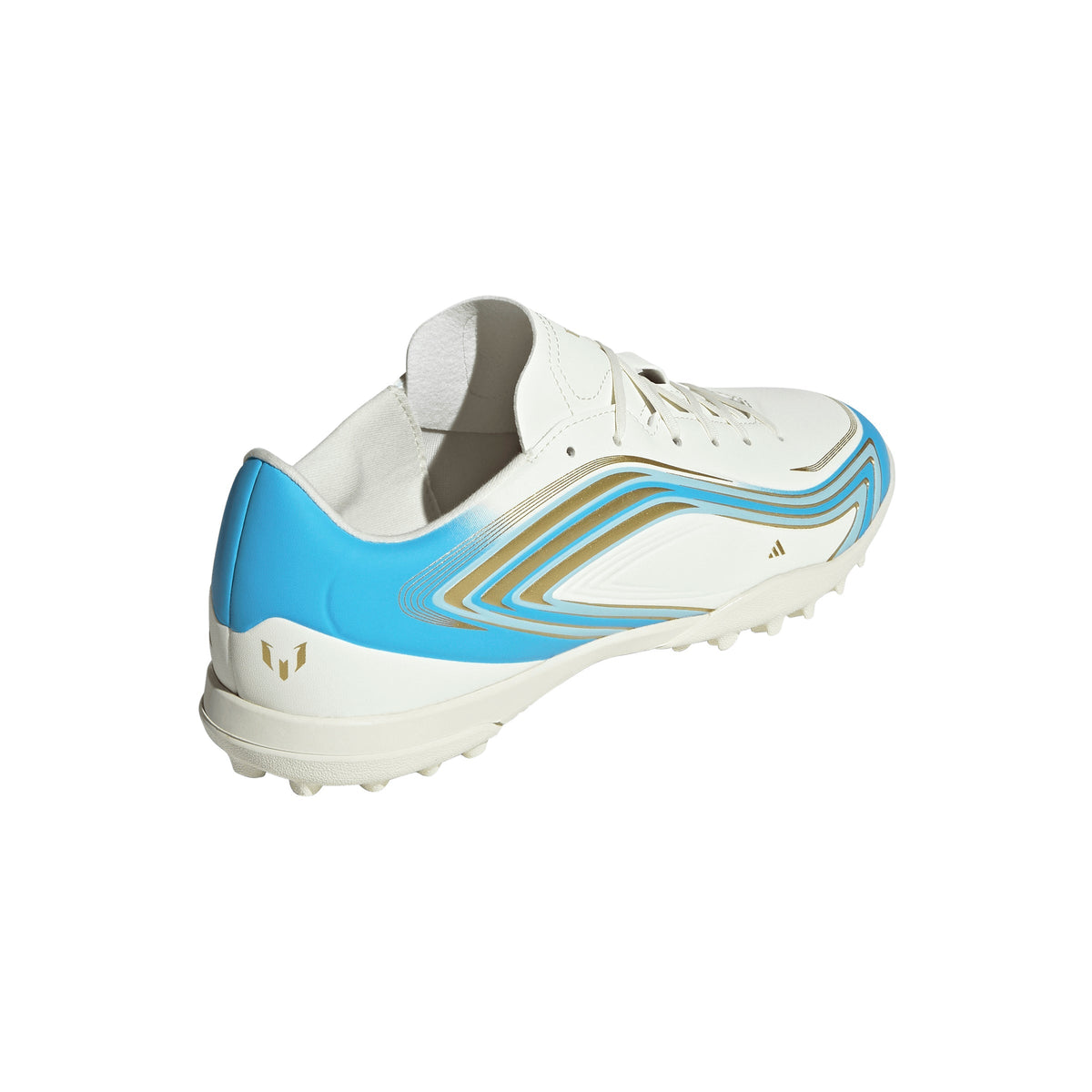 2026 New Arrival adidas F50 Messi Club Turf Men's Soccer Cleats - Ivory/Blue wholesalehk.shop