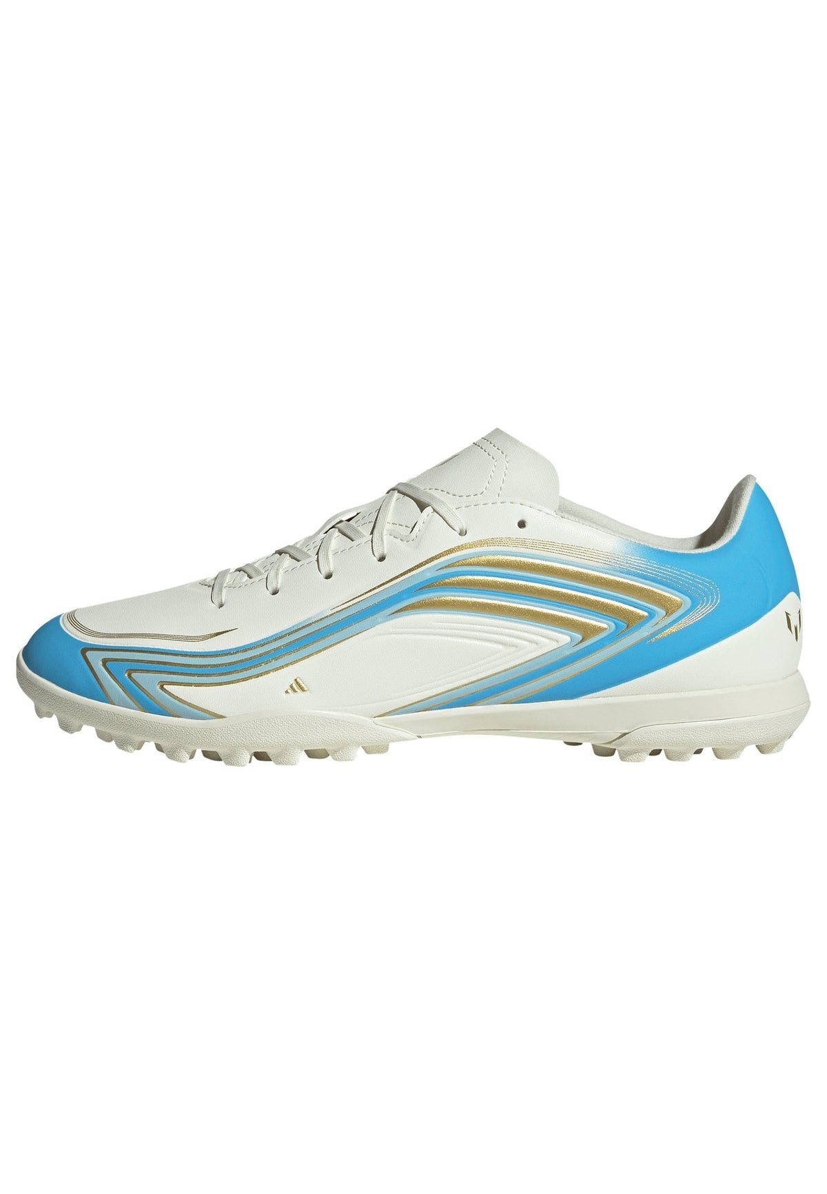 2026 New Arrival adidas F50 Messi Club Turf Men's Soccer Cleats - Ivory/Blue wholesalehk.shop