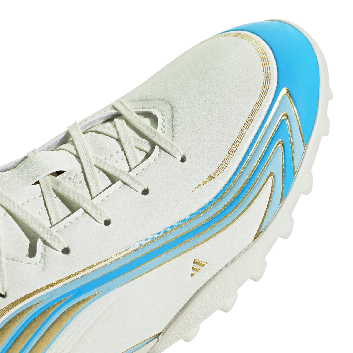 2026 New Arrival adidas F50 Messi Club Turf Men's Soccer Cleats - Ivory/Blue wholesalehk.shop