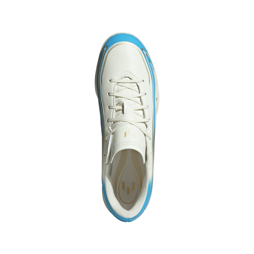 2026 New Arrival adidas F50 Messi Club Turf Men's Soccer Cleats - Ivory/Blue wholesalehk.shop