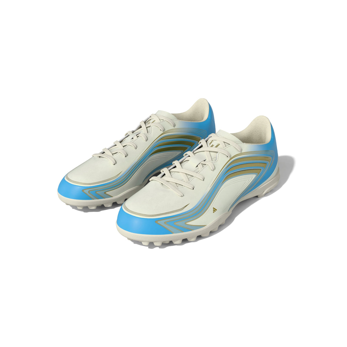 2026 New Arrival adidas F50 Messi Club Turf Men's Soccer Cleats - Ivory/Blue wholesalehk.shop