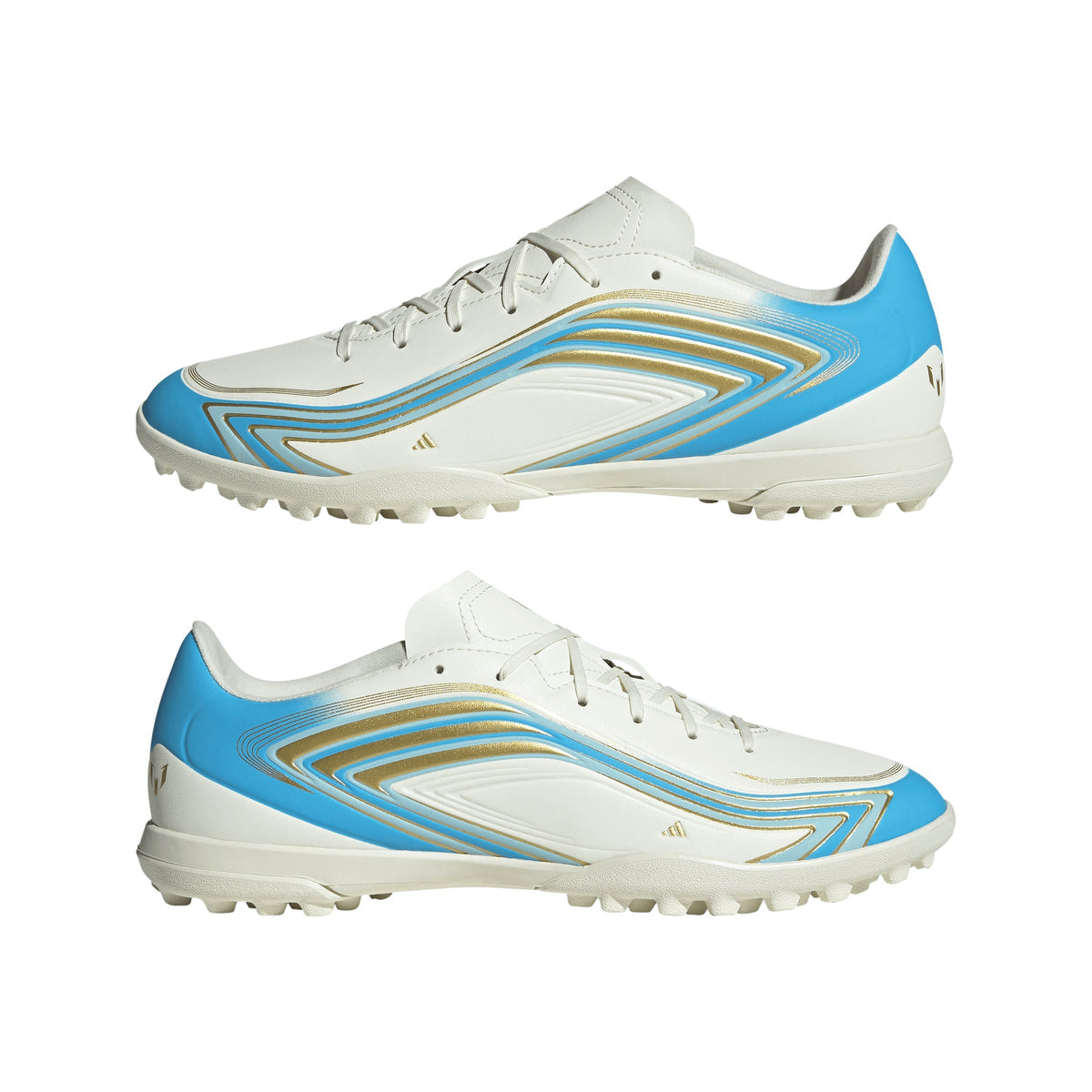 2026 New Arrival adidas F50 Messi Club Turf Men's Soccer Cleats - Ivory/Blue wholesalehk.shop