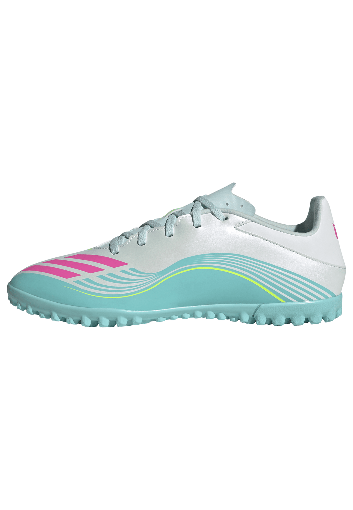 2026 New Arrival adidas F50 Messi Club TF Turf Men's Soccer Cleats - White/Pink/Aqua wholesalehk.shop