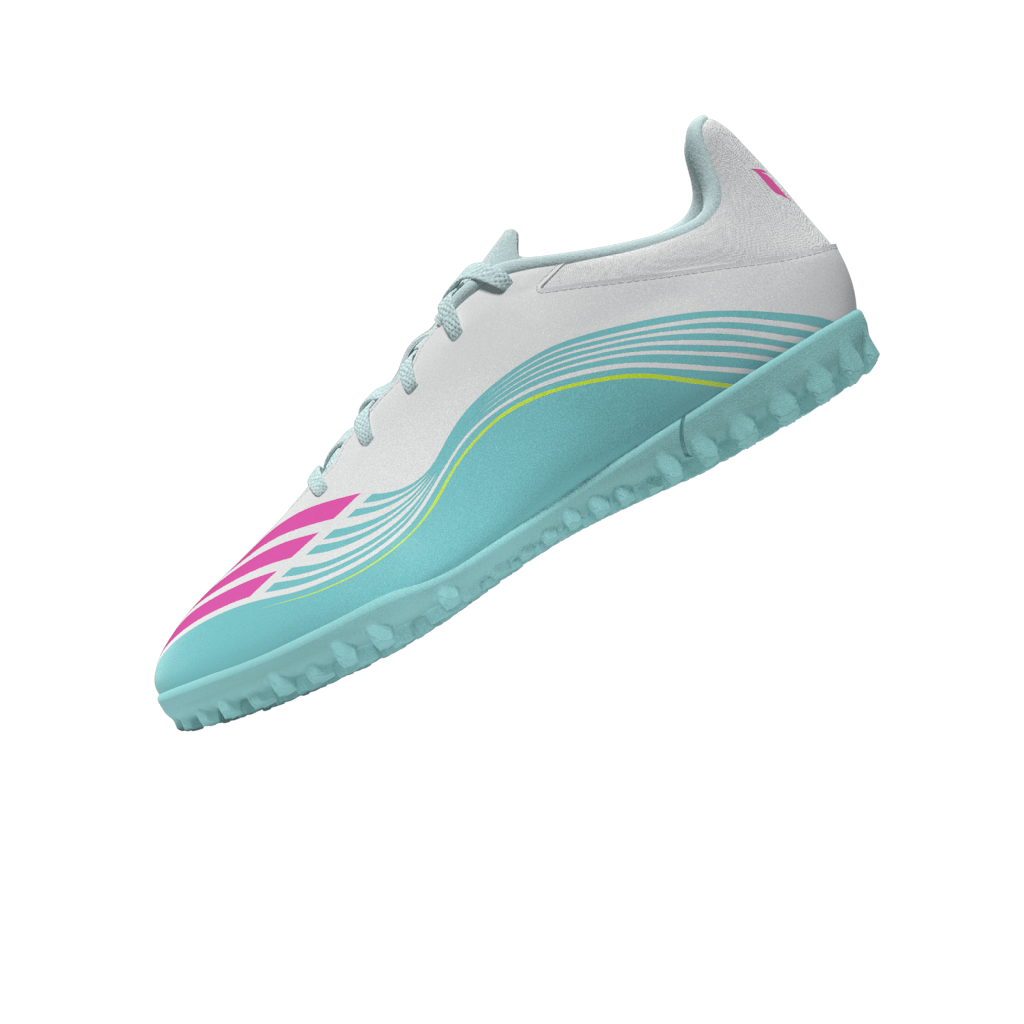 2026 New Arrival adidas F50 Messi Club TF Turf Men's Soccer Cleats - White/Pink/Aqua wholesalehk.shop