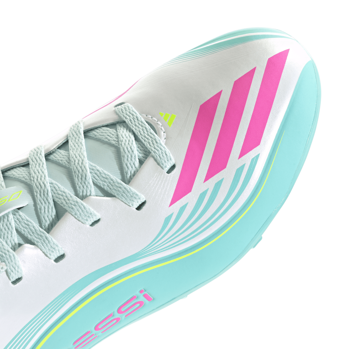 2026 New Arrival adidas F50 Messi Club TF Turf Youth Soccer Cleats - White/Pink/Aqua wholesalehk.shop
