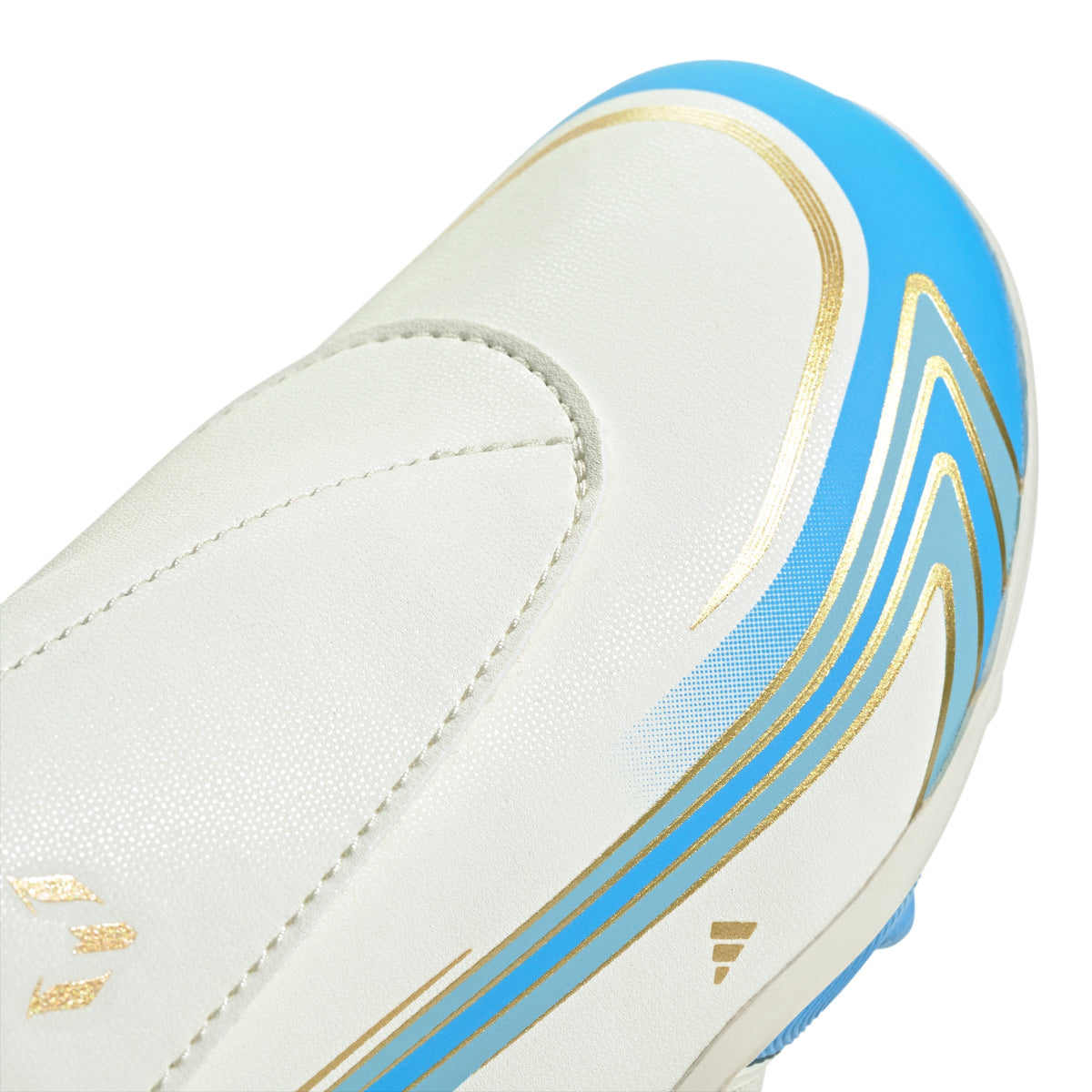 2026 New Arrival adidas F50 Messi Club Velcro Firm Ground / Multi Ground Youth Soccer Cleats - Ivory wholesalehk.shop