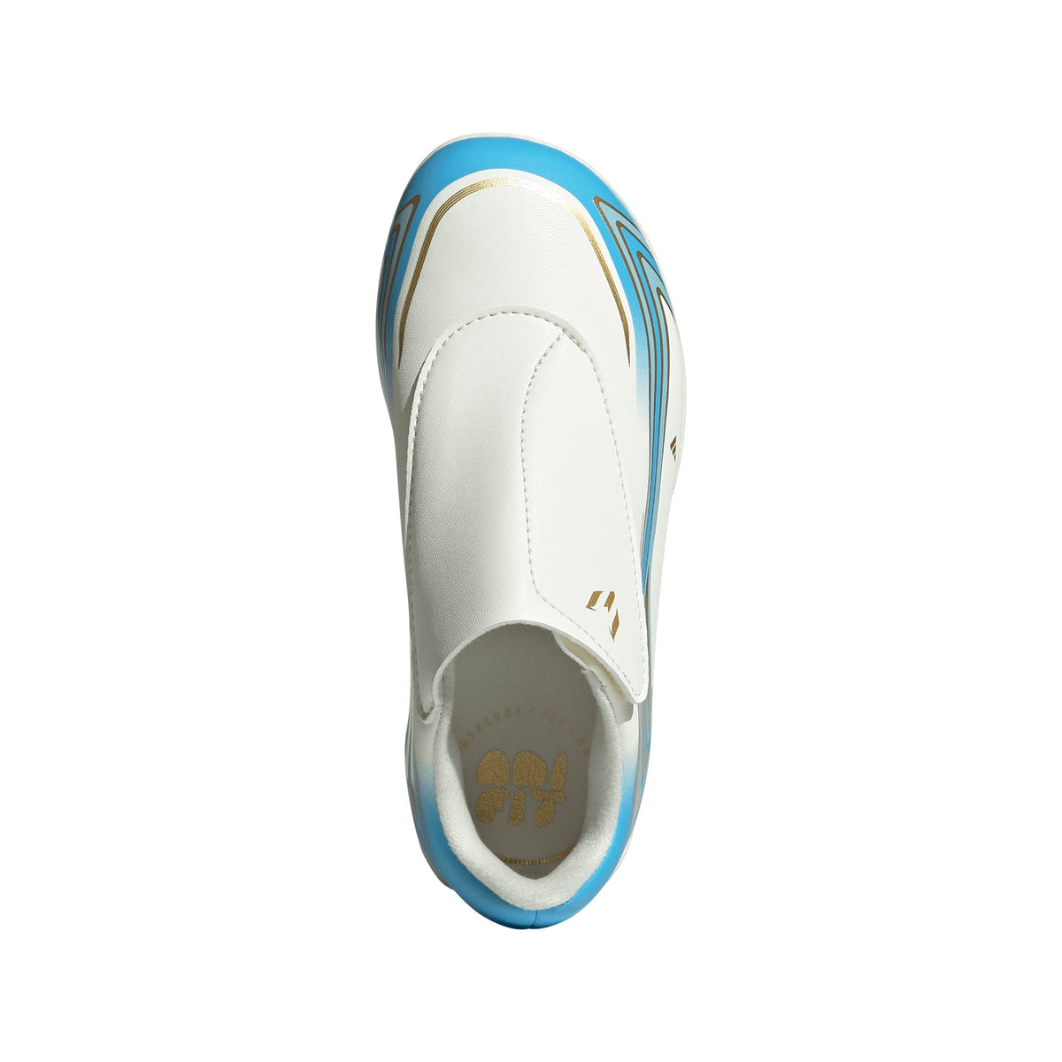 2026 New Arrival adidas F50 Messi Club Velcro Firm Ground / Multi Ground Youth Soccer Cleats - Ivory wholesalehk.shop