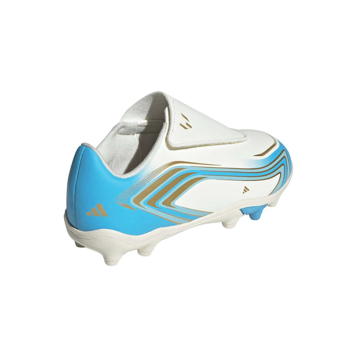 2026 New Arrival adidas F50 Messi Club Velcro Firm Ground / Multi Ground Youth Soccer Cleats - Ivory wholesalehk.shop