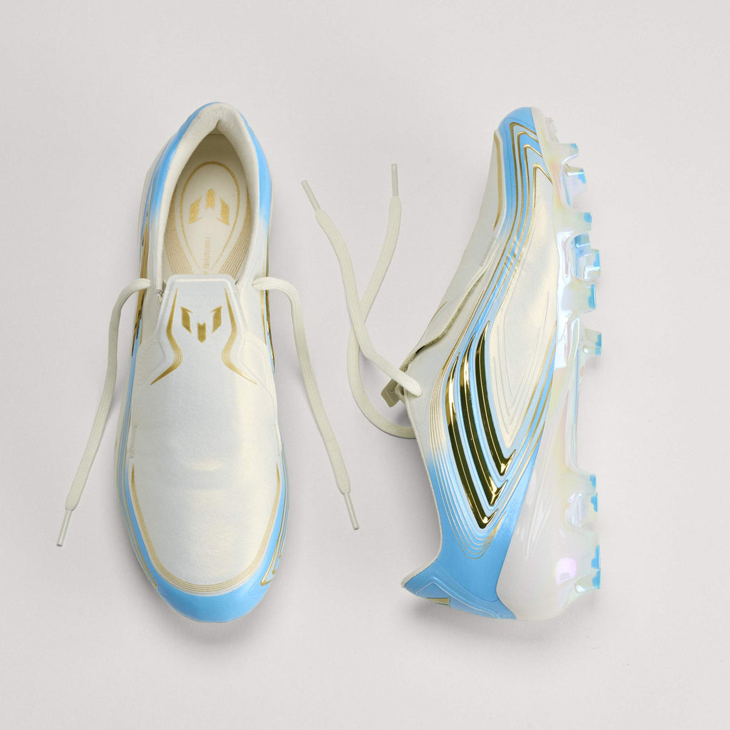 2026 New Arrival adidas F50 Messi Elite FG Firm Ground Men's Soccer Cleats - Ivory/Blue wholesalehk.shop