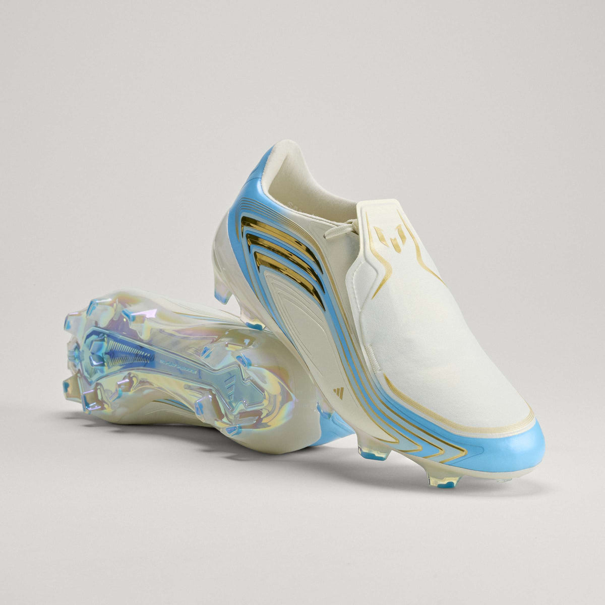 2026 New Arrival adidas F50 Messi Elite FG Firm Ground Men's Soccer Cleats - Ivory/Blue wholesalehk.shop