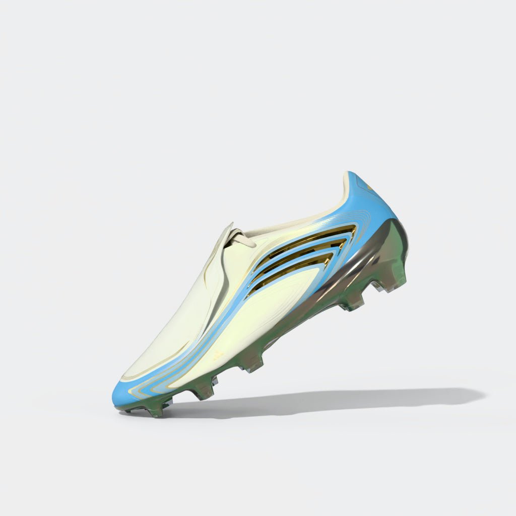 2026 New Arrival adidas F50 Messi Elite FG Firm Ground Men's Soccer Cleats - Ivory/Blue wholesalehk.shop