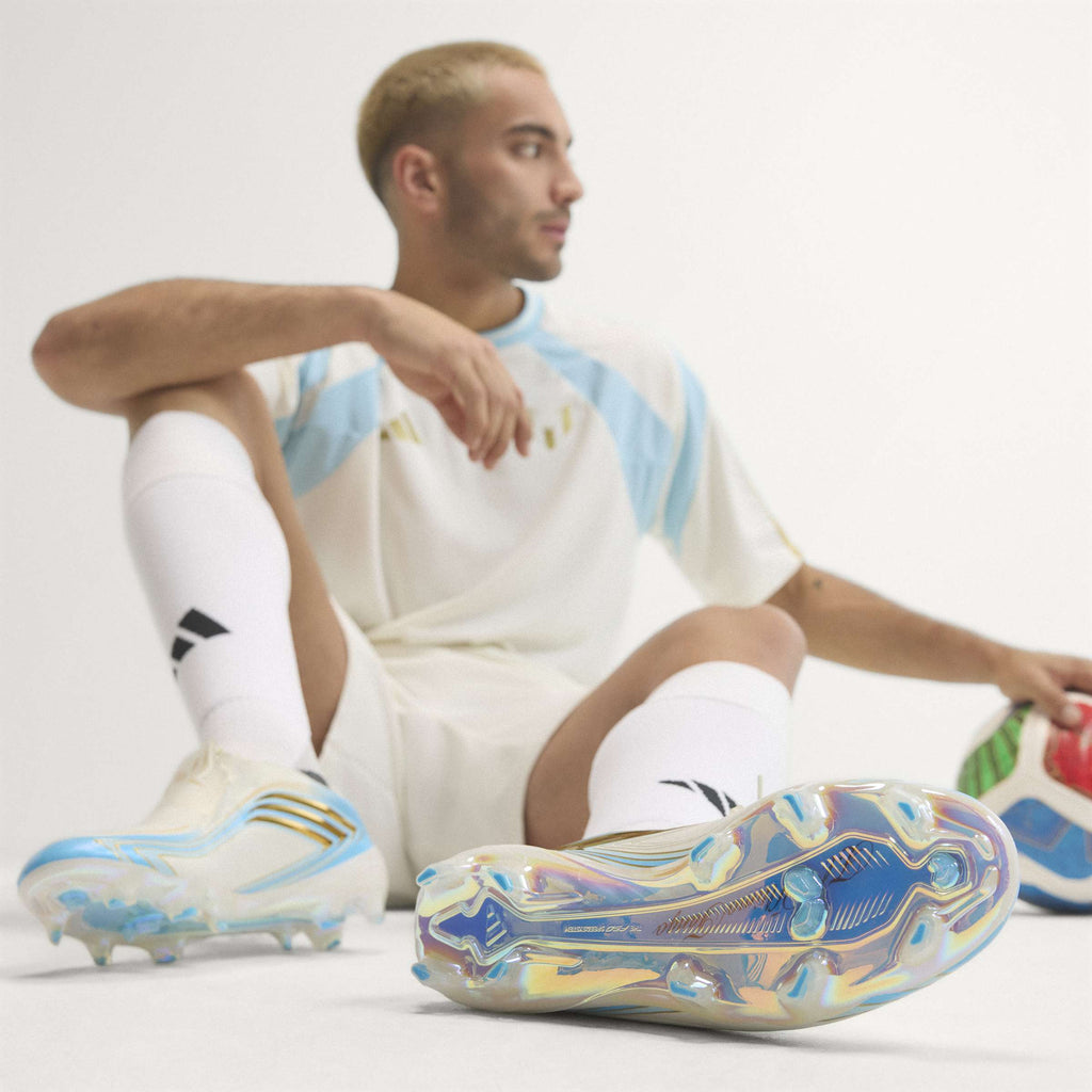 2026 New Arrival adidas F50 Messi Elite FG Firm Ground Men's Soccer Cleats - Ivory/Blue wholesalehk.shop
