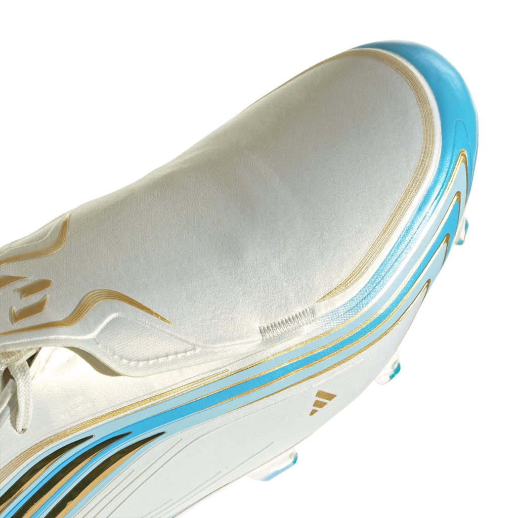 2026 New Arrival adidas F50 Messi Elite FG Firm Ground Men's Soccer Cleats - Ivory/Blue wholesalehk.shop