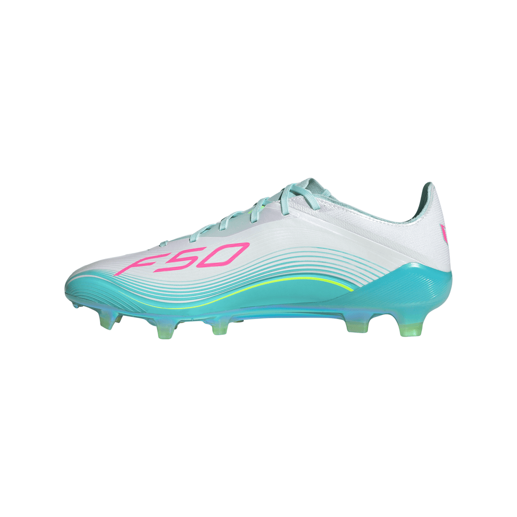 2026 New Arrival adidas F50 Messi Elite FG Firm Ground Men's Soccer Cleats - White/Pink/Aqua wholesalehk.shop