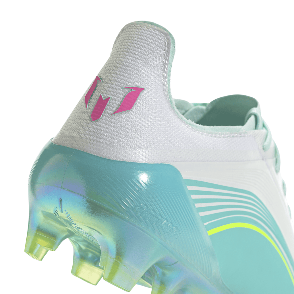 2026 New Arrival adidas F50 Messi Elite FG Firm Ground Men's Soccer Cleats - White/Pink/Aqua wholesalehk.shop