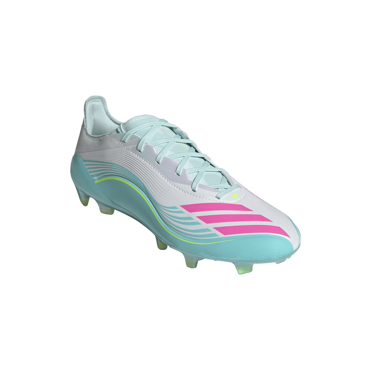 2026 New Arrival adidas F50 Messi Elite FG Firm Ground Men's Soccer Cleats - White/Pink/Aqua wholesalehk.shop