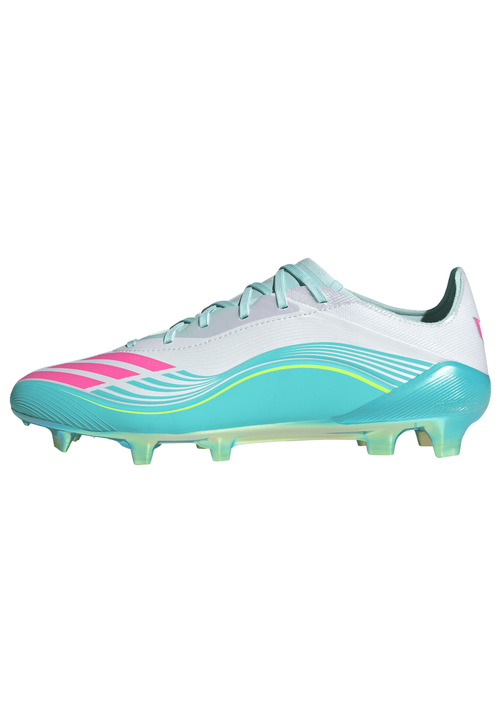 2026 New Arrival adidas F50 Messi Elite FG Firm Ground Men's Soccer Cleats - White/Pink/Aqua wholesalehk.shop