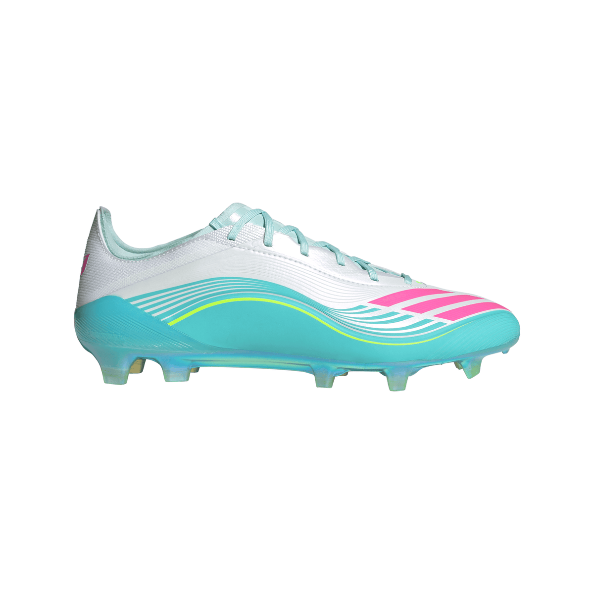 2026 New Arrival adidas F50 Messi Elite FG Firm Ground Men's Soccer Cleats - White/Pink/Aqua wholesalehk.shop