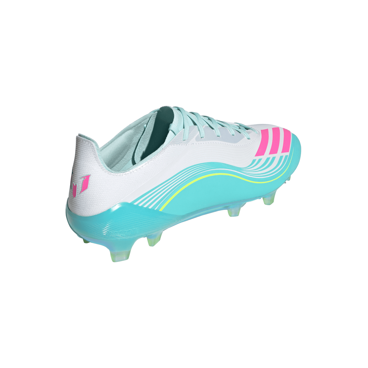 2026 New Arrival adidas F50 Messi Elite FG Firm Ground Men's Soccer Cleats - White/Pink/Aqua wholesalehk.shop