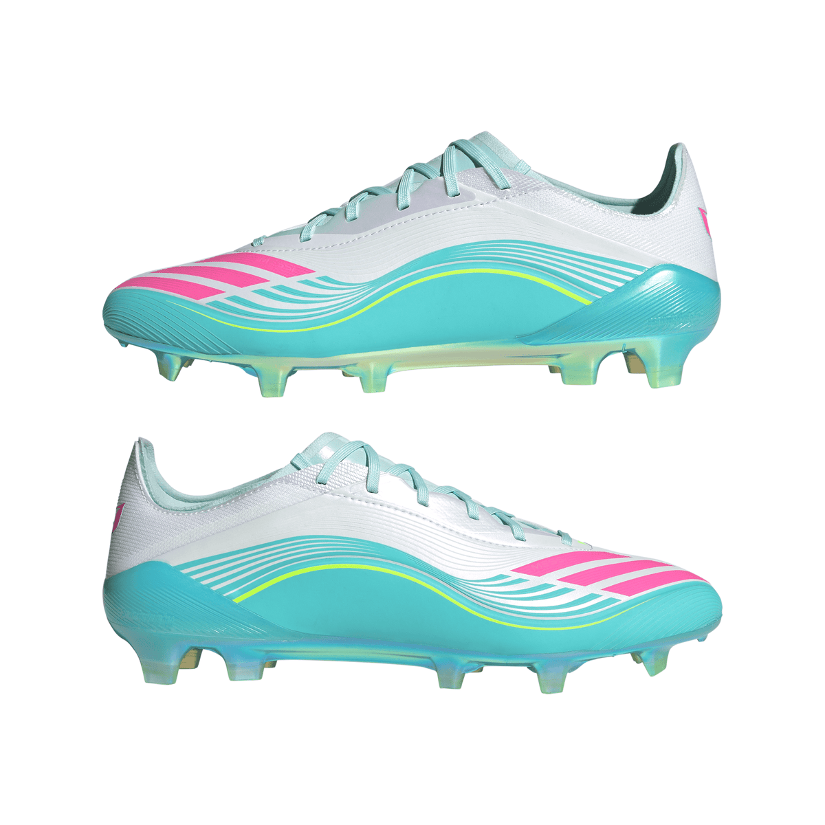 2026 New Arrival adidas F50 Messi Elite FG Firm Ground Men's Soccer Cleats - White/Pink/Aqua wholesalehk.shop