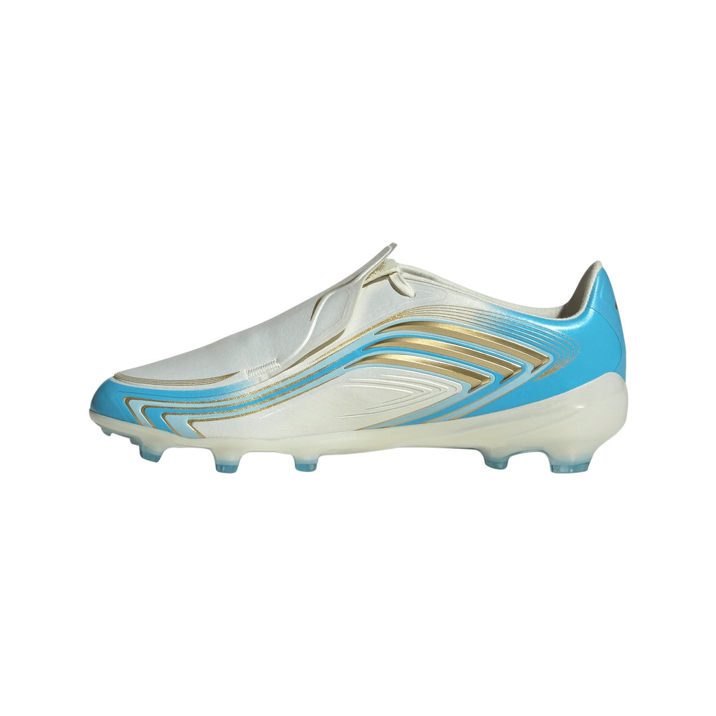 2026 New Arrival adidas F50 Messi Elite FG Firm Ground Youth Soccer Cleats - Ivory/Blue wholesalehk.shop