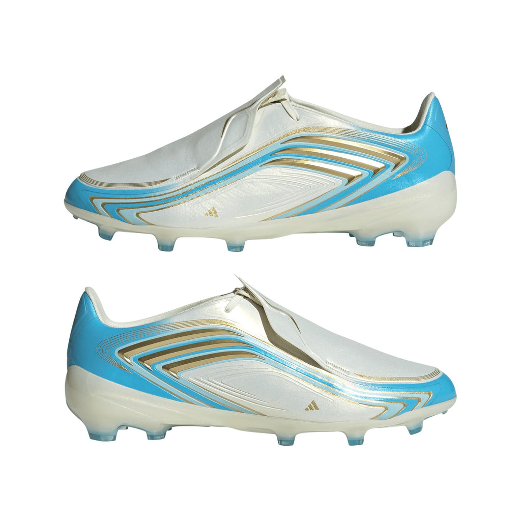 2026 New Arrival adidas F50 Messi Elite FG Firm Ground Youth Soccer Cleats - Ivory/Blue wholesalehk.shop
