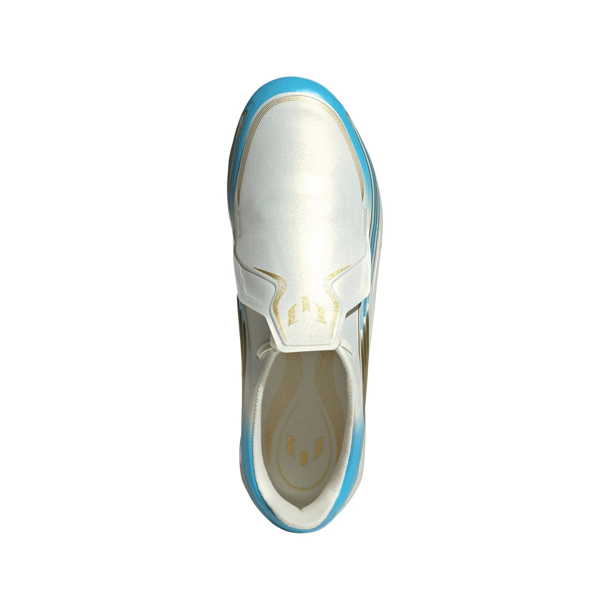 2026 New Arrival adidas F50 Messi Elite FG Firm Ground Youth Soccer Cleats - Ivory/Blue wholesalehk.shop