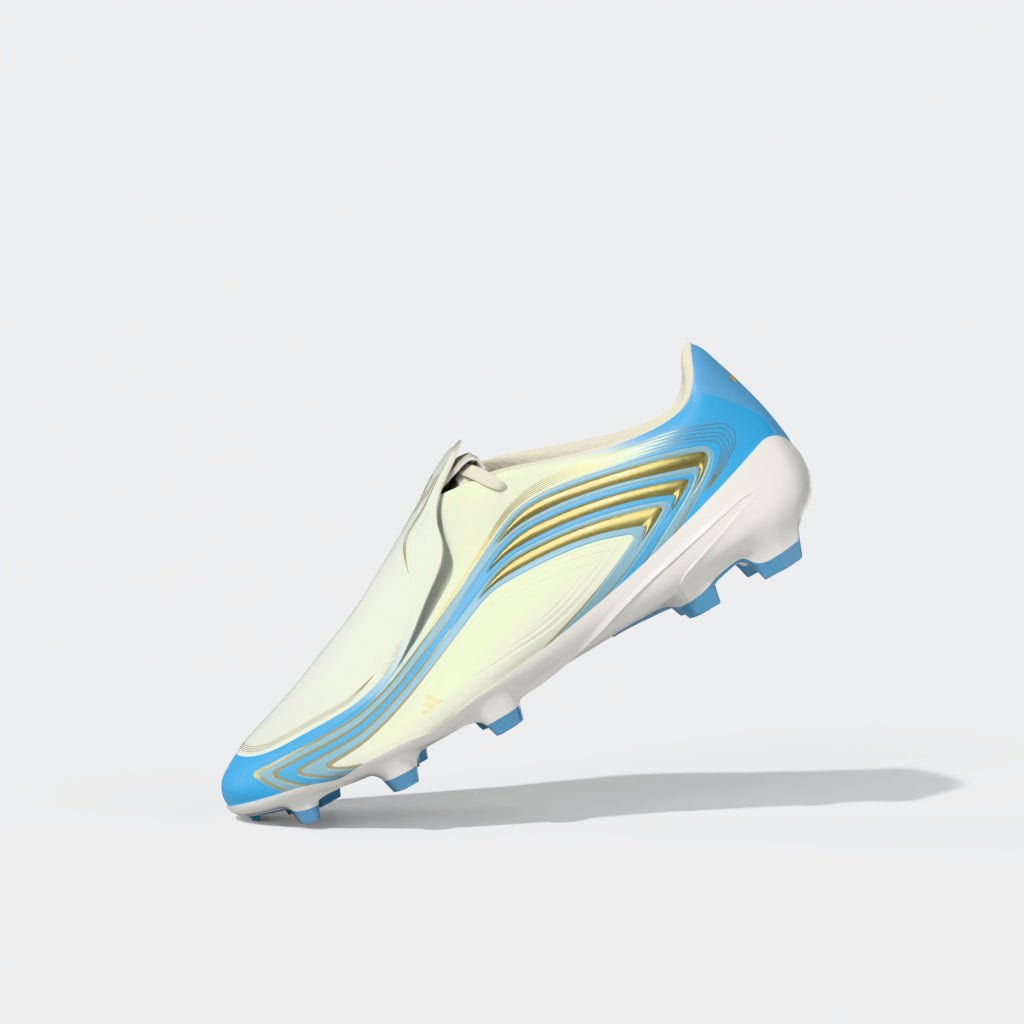 2026 New Arrival adidas F50 Messi League FG Firm Ground Men's Soccer Cleats - Ivory/Blue wholesalehk.shop