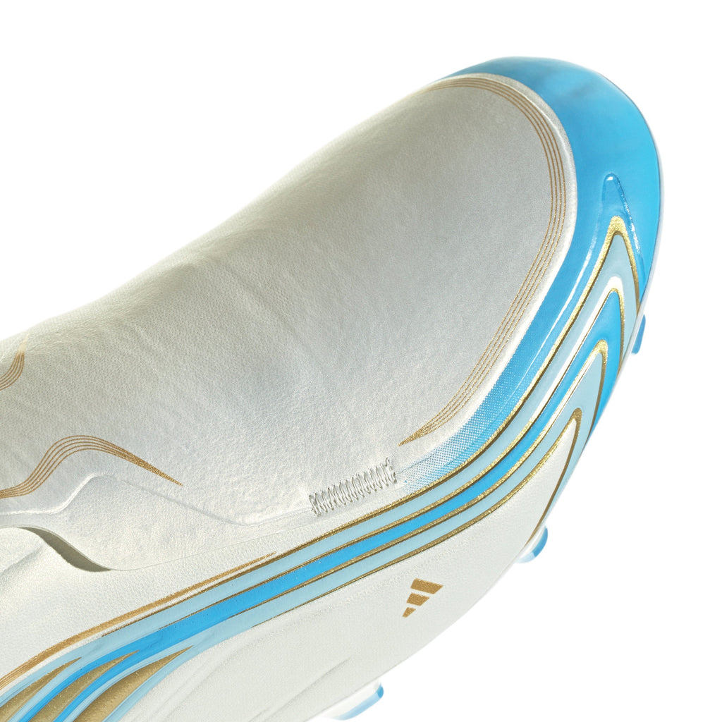 2026 New Arrival adidas F50 Messi League FG Firm Ground Men's Soccer Cleats - Ivory/Blue wholesalehk.shop