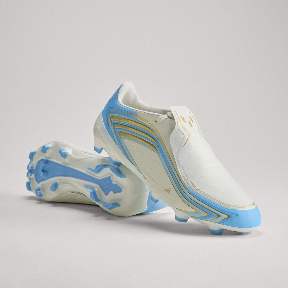 2026 New Arrival adidas F50 Messi League FG Firm Ground Men's Soccer Cleats - Ivory/Blue wholesalehk.shop