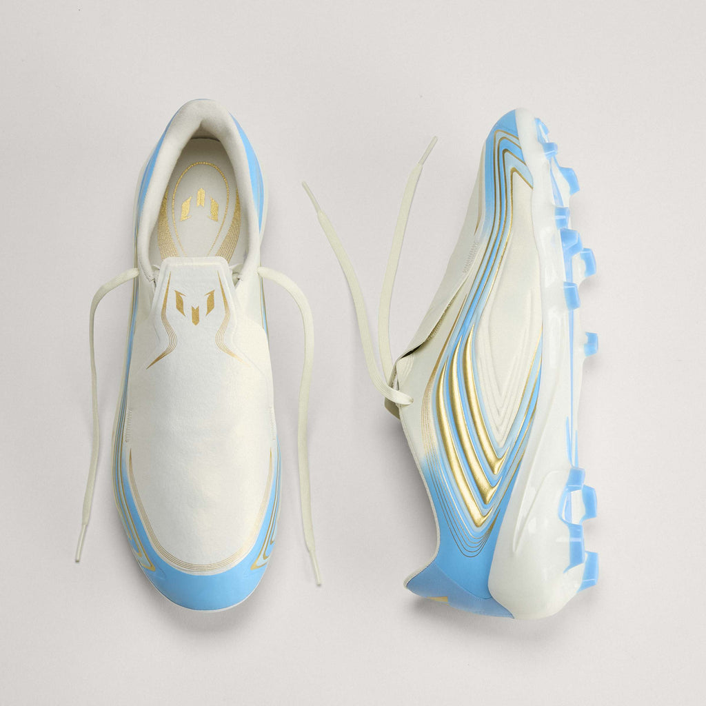 2026 New Arrival adidas F50 Messi League FG Firm Ground Men's Soccer Cleats - Ivory/Blue wholesalehk.shop